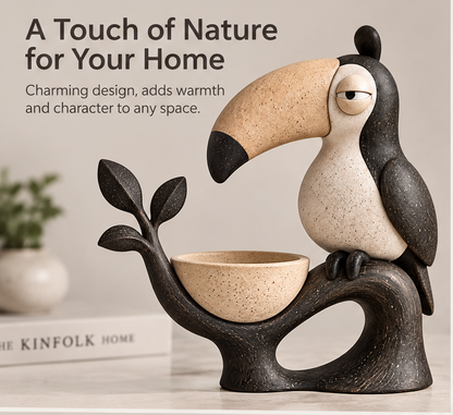 🧸AURTALIS Toucan Statue Storage Bowl