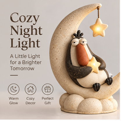 🔔AURTALIS Crescent Moon Penguin Figurine Light