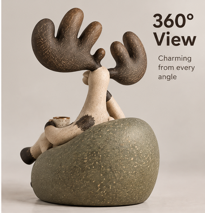 🗿AURTALIS Chilling Moose Coffee Statue
