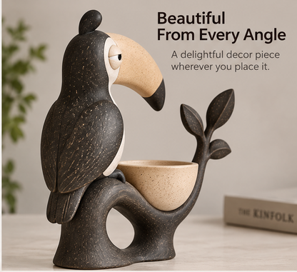 🧸AURTALIS Toucan Statue Storage Bowl