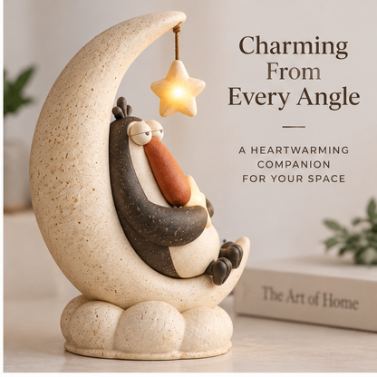 🔔AURTALIS Crescent Moon Penguin Figurine Light