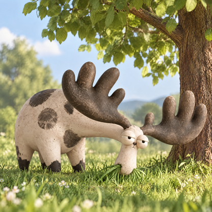 🗿AURTALIS Chilling Moose Coffee Statue