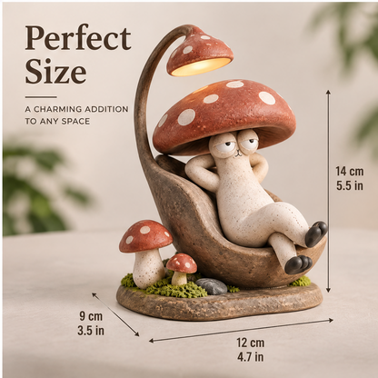 🏺AURTALIS Chilling Mushroom Lamp Statue