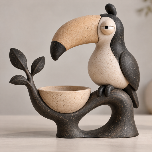 🧸AURTALIS Toucan Statue Storage Bowl