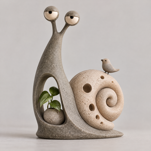 🖼️AURTALIS Snail Statue Plant Holder